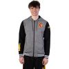 Ultra Game NCAA mens Ncaa Official Varsity Jacket(Black Marl)
