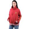 Ultra Game NCAA womens Ncaa Official Wofunnel Neck Pullover Sweatshirt(Cardinal Red)