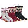 Ultra Game Youth NCAA Official Athletic Cushioned Secure Fit Team Crew Socks-3 Pack(Assorted)