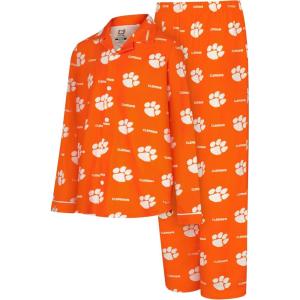 Ultra Game NCAA boys Ncaa Official Sleepwear Soft Shirt & Flannel Loungewear Pajama Set(Team Color)