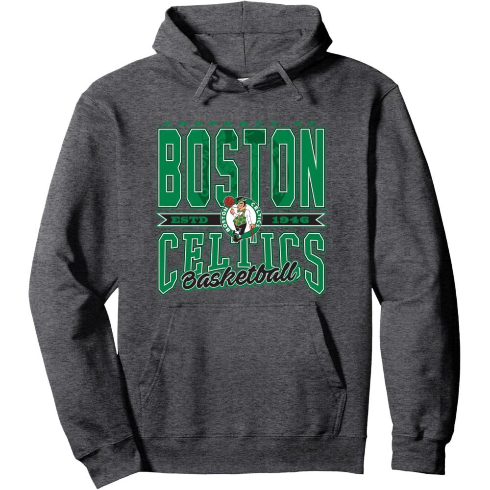 imageNBA Boston Celtics Nonstop Action Pullover HoodieDark Heather Grey