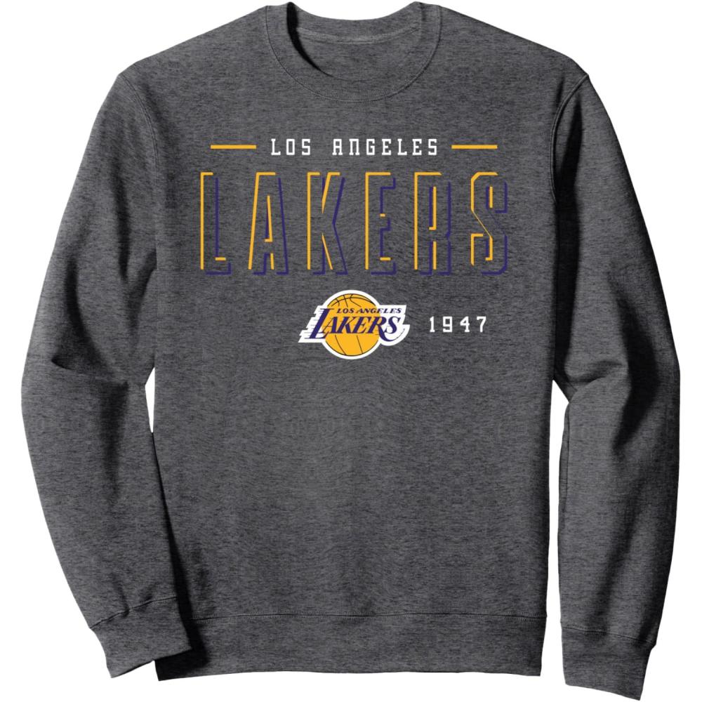 imageNBA Official Los Angeles Lakers Negative Space SweatshirtDark Heather Grey
