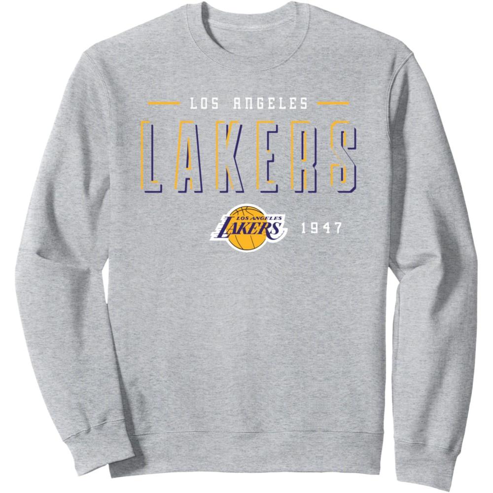 imageNBA Official Los Angeles Lakers Negative Space SweatshirtHeather Grey