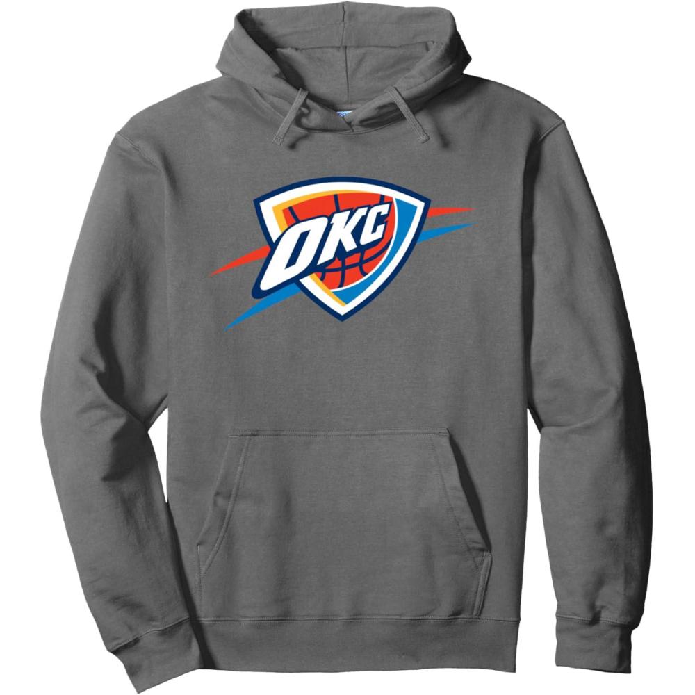 imageNBA Oklahoma City Thunder Officially Licensed Pullover HoodieAsphalt Grey
