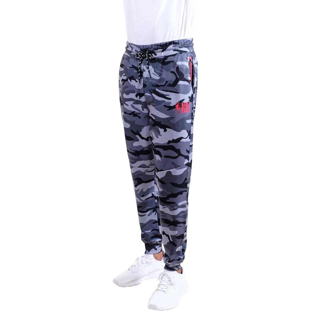 imageUltra Game Mens NBA Official SuperSoft Cut ampamp Run Jogger SweatpantsBlack Camo