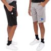 NBA Men’s Super-Soft 2 Pack Active Training Shorts(Black / Heather Gray)