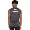 Ultra Game Mens Men’s Gun Show Slvlss Top(Black Space Dye)