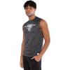 Ultra Game Mens Men’s Gun Show Slvlss Top(Black Space Dye)