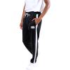 Ultra Game Men’s NBA Official Super Soft Track Running Pants(Black)