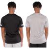Ultra Game Men’s NBA Official Super-Soft 2 Pack Active Tee Shirt(Black /Heather Grey)
