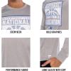 Ultra Game Men’s NBA Official Super-Soft Active Long Sleeve T-Shirt(Heather Grey)