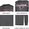 Ultra Game Men’s NFL Official Game Day Long Sleeve T-Shirt(Heather Charcoal 24)