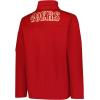 Ultra Game Men’s NFL Official Super Soft Quarter-Zip Sweatshirt with Zipper Pockets(Team Color Updated)