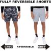 Ultra Game NBA Men’s Active Locker Room Short, Black Camo, XX-Large
