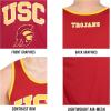 Ultra Game NCAA Mens NCAA Official Poly Air Mesh Sleeveless Jersey Tank Top(Team Color)