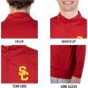 Ultra Game NCAA mens Ncaa Official Quarter Zip Pullover Sweatshirt(Cardinal Red)