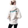 Ultra Game NFL Miami Dolphins Womenss Fleece Sherpa Hoodie Jacket, Cream, Medium