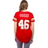 Ultra Game NFL Official Women’s Super Soft Mesh Jersey T-Shirt(Team Color)