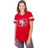 Ultra Game NFL Official Women’s Super Soft Mesh Jersey T-Shirt(Team Color)