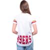 Ultra Game NFL Official Women’s Super Soft Mesh Jersey T-Shirt(White)