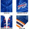 Ultra Game NFL mens Varsity Jacket With Team Logo Patch(Team Color)