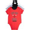 Ultra Game Youth NBA Official Baby Super Soft Cotton 3 Pack Creeper Bodysuit(Assorted)