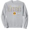 NBA Official Los Angeles Lakers Negative Space Sweatshirt(Heather Grey)