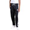 Ultra Game Men’s NBA Official Super Soft Track Running Pants(Black)