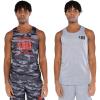 Ultra Game NBA Men’s Super-Soft Reversible Tank Top Muscle Tee(Gray / Camo Combo)