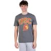 Ultra Game NCAA Mens NCAA Official Poly Interlock Tee Shirt(Heather Charcoal)