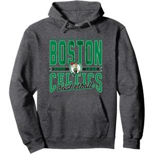 NBA Boston Celtics Nonstop Action Pullover Hoodie(Dark Heather Grey)