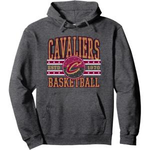 NBA Cleveland Cavaliers Courtside Pullover Hoodie(Dark Heather Grey)