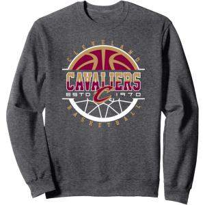 NBA Cleveland Cavaliers Pick and Roll Sweatshirt(Dark Heather Grey)