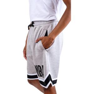NBA Men’s Active Knit Basketball Training Shorts(Heather Grey)