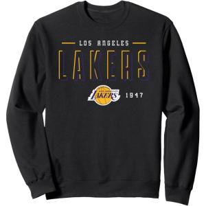 NBA Official Los Angeles Lakers Negative Space Sweatshirt(Black)