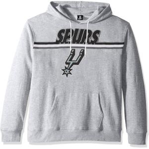 Ultra Game Men’s NBA Official Fleece Hoodie Pullover Sweatshirt Primo Metallic, San Antonio Spurs, Heather Gray, XX-Large