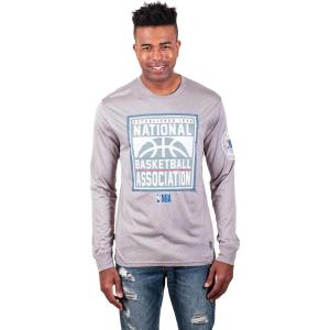 Ultra Game Men’s NBA Official Super-Soft Active Long Sleeve T-Shirt(Heather Grey)