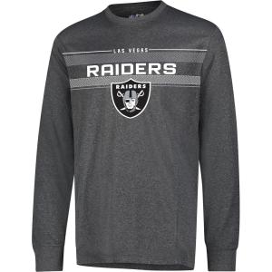 Ultra Game Men’s NFL Official Game Day Long Sleeve T-Shirt(Heather Charcoal 24)