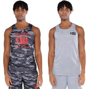Ultra Game NBA Men’s Super-Soft Reversible Tank Top Muscle Tee(Gray / Camo Combo)