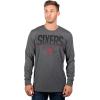 Ultra Game Men’s NBA Official Super Soft Game Day Long Sleeve T-Shirt(Heather Charcoal)