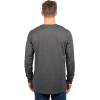 Ultra Game Men’s NBA Official Super Soft Game Day Long Sleeve T-Shirt(Heather Charcoal)