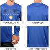 Ultra Game Men’s NBA Official Super Soft Game Day Long Sleeve T-Shirt(Team Color)