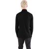 Ultra Game Men’s NBA Official Super Soft Quarter Zip Long Sleeve T-Shirt(Black)