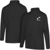 Ultra Game Men’s NBA Official Super Soft Quarter Zip Long Sleeve T-Shirt(Black)
