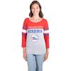 Ultra Game Women’s NBA Official Standard T Raglan Baseball 3/4 Long Sleeve Tee Shirt(Team Color)