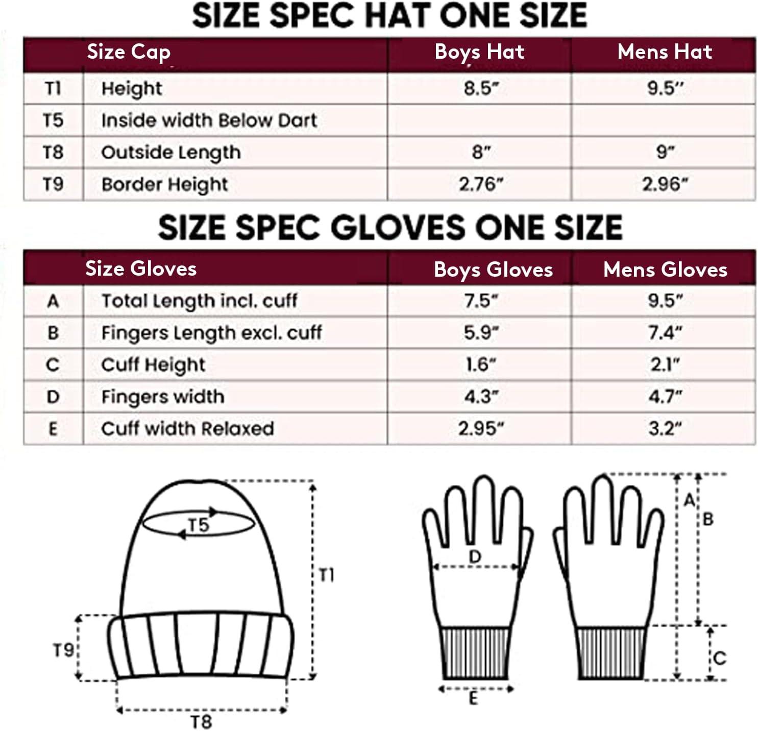 imageUltra Game NFL Boys Girls Super Soft Winter Beanie Knit Hat with Extra Warm Touch Screen Gloves