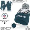 Ultra Game NFL Boys Girls Super Soft Winter Beanie Knit Hat with Extra Warm Touch Screen Gloves