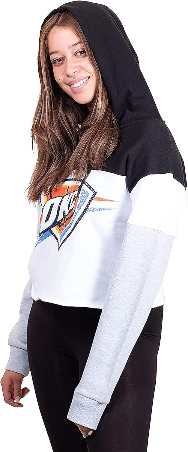 imageUltra Game Womens NBA Soft Fleece Crop Top Pullover HoodieBlack
