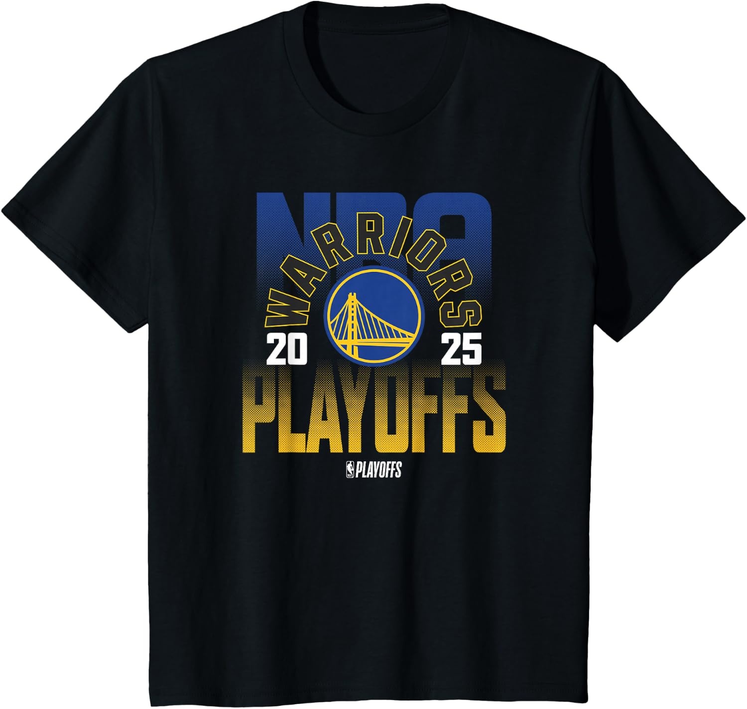image:imageNBA Official Golden State Warriors 2025 Playoffs TShirtBlack