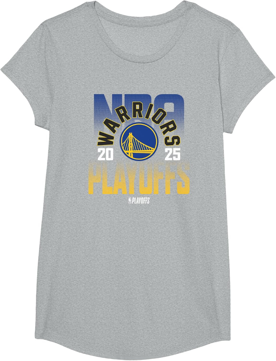 image:imageNBA Official Golden State Warriors 2025 Playoffs TShirtHeather Grey